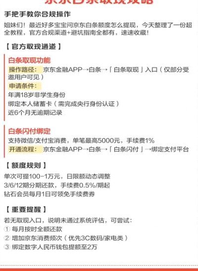 白条如何安全提现指南